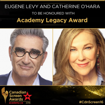 EUGENE LEVY AND CATHERINE Oâ€™HARA TO BE HONOURED WITH ACADEMY LEGACY AWARD